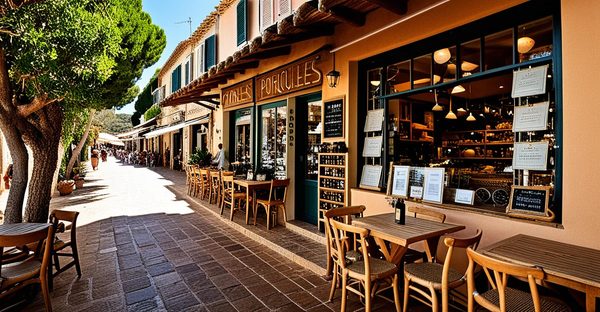 Découverte des commerces incontournables de porquerolles